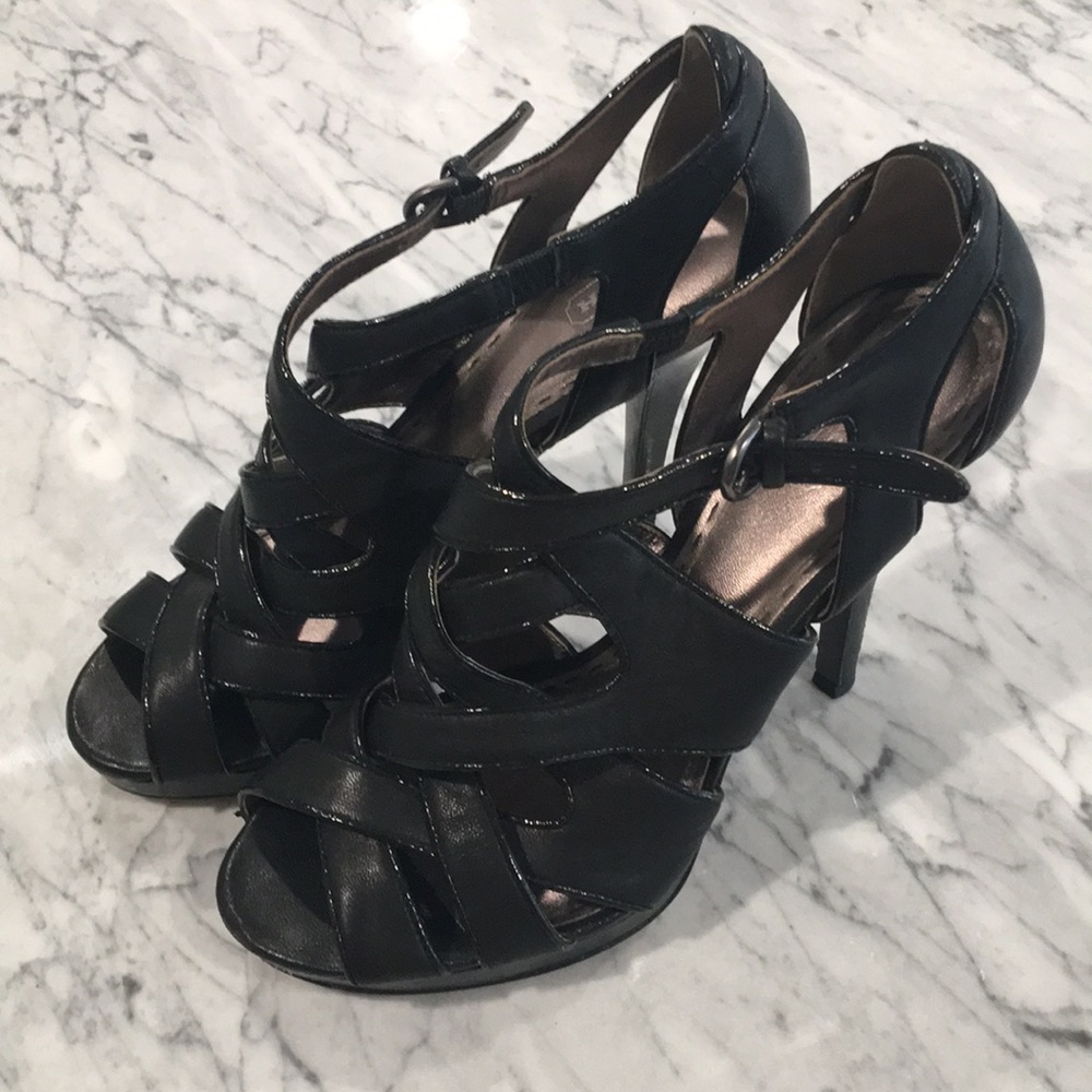 Coach strappy heel shoes